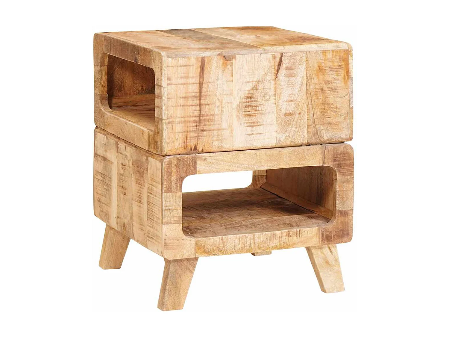 Tables d'appoint Marron 40 x 40 x 49 cm bois de manguier massif