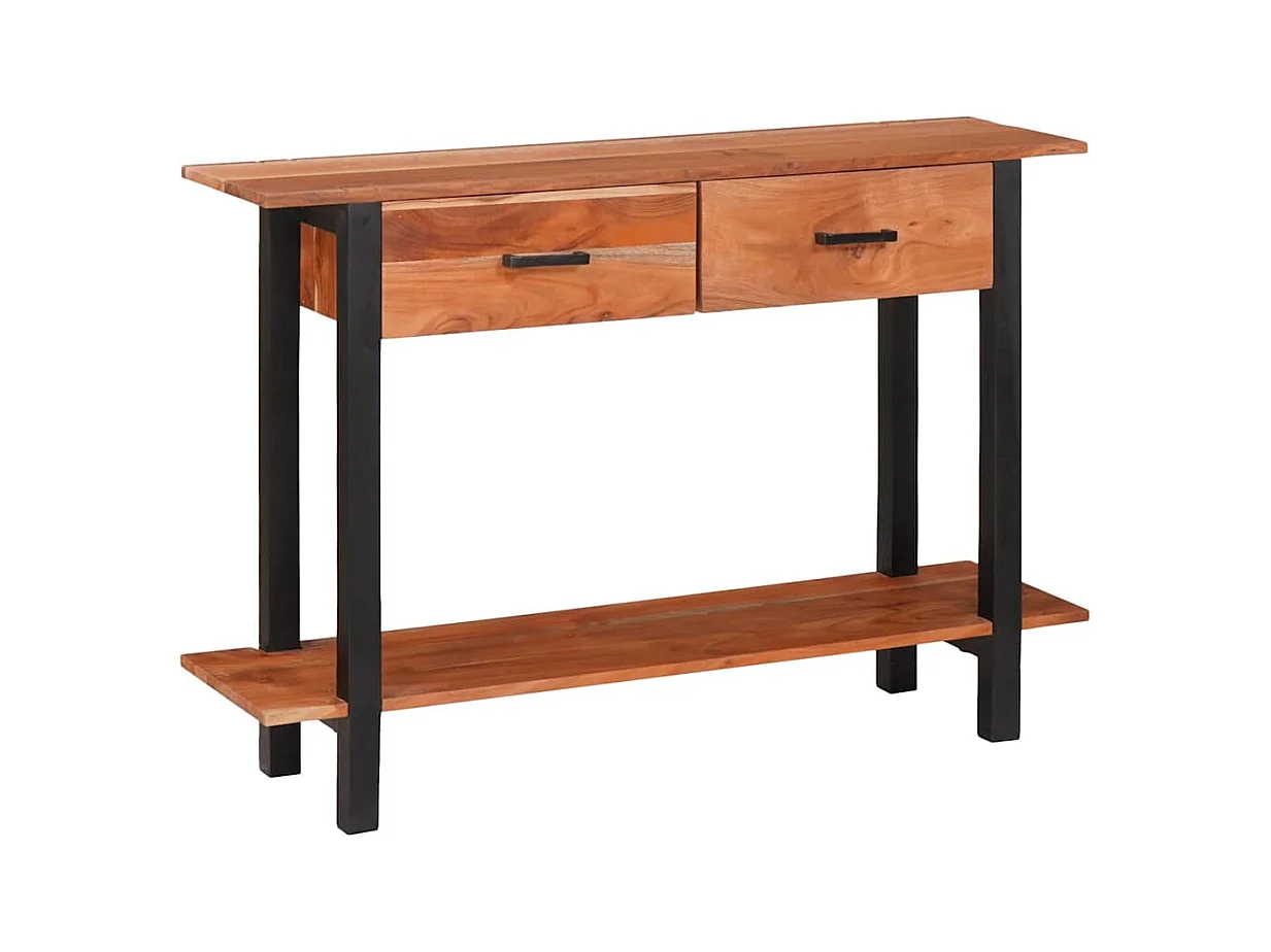 Tavolo consolle Marrone 110 x 30 x 75 cm Legno massello di acacia