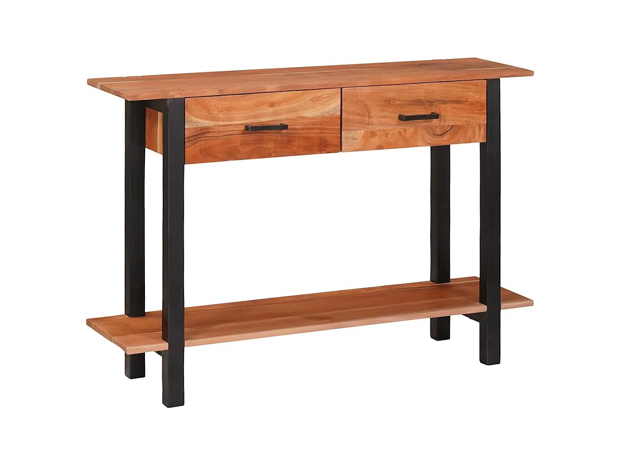 Tavolo consolle Marrone 110 x 30 x 75 cm Legno massello di acacia