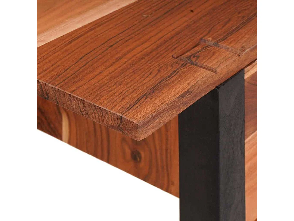 Tavolo consolle Marrone 110 x 30 x 75 cm Legno massello di acacia