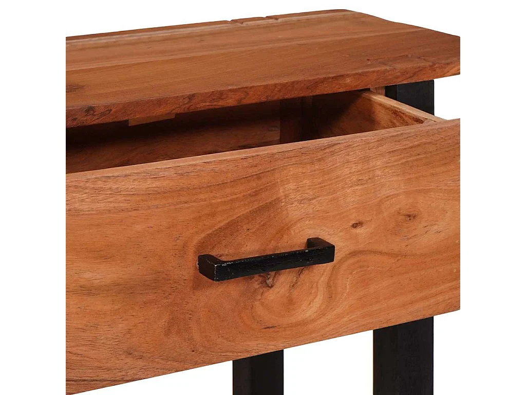 Tavolo consolle Marrone 110 x 30 x 75 cm Legno massello di acacia