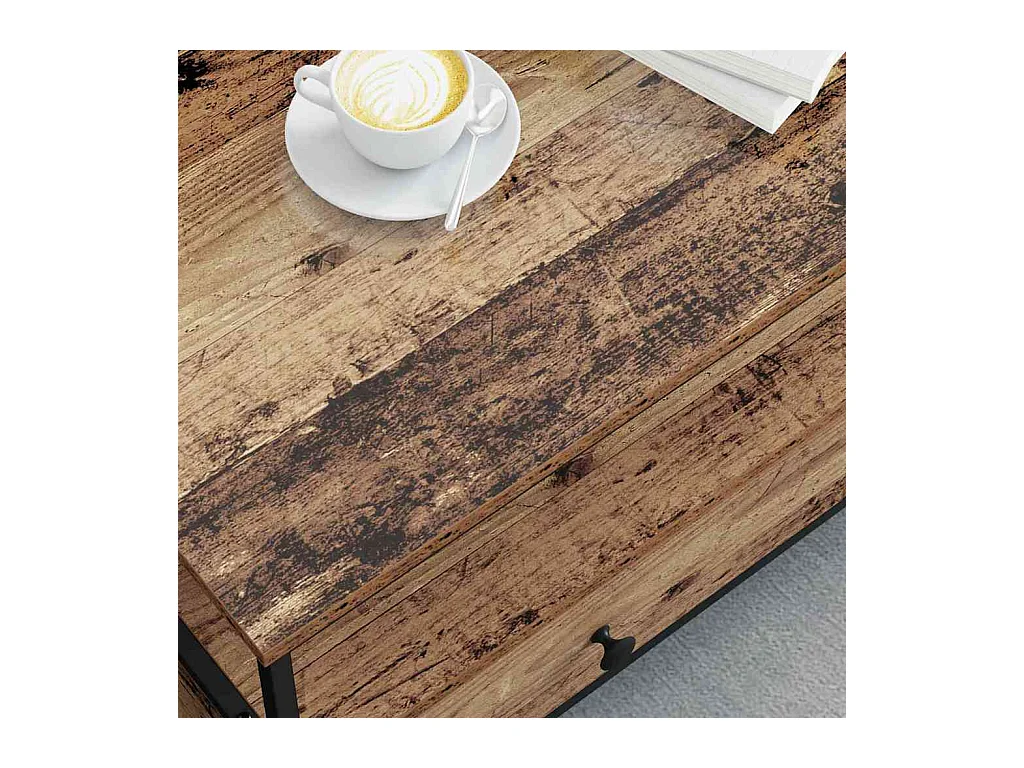 Table basse Bois ancien 100 x 51 x 45 cm Bois d'ingénierie