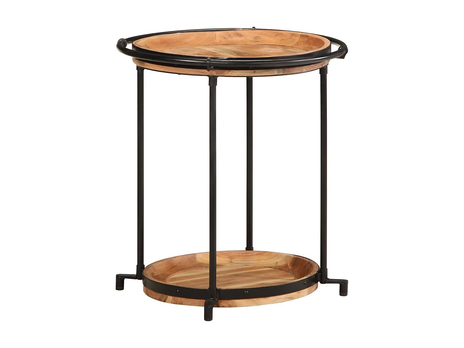 Table d'appoint Ø55x60 cm bois massif d'acacia