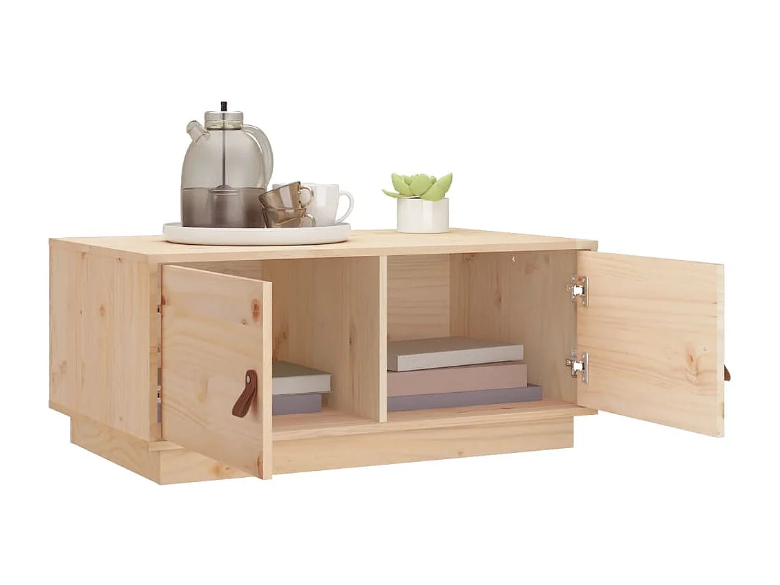 Table basse 80x50x35 cm Bois massif de pin