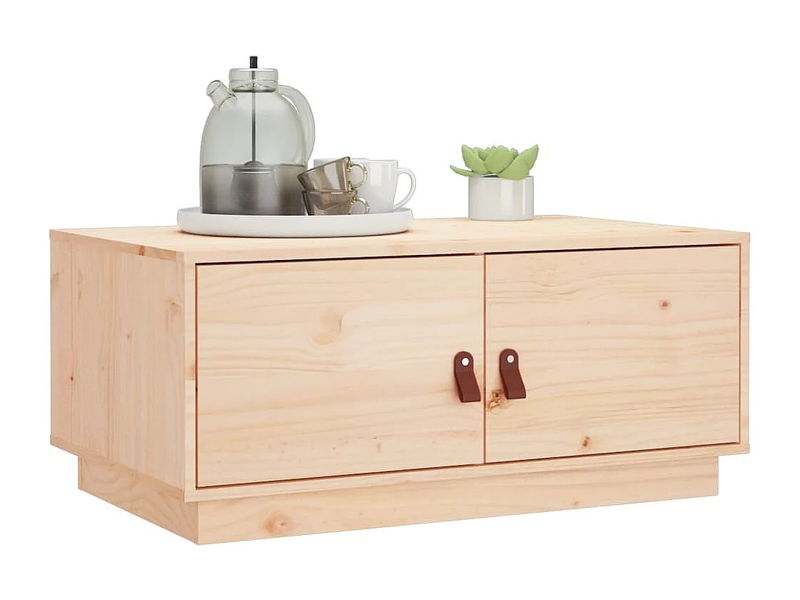 Table basse 80x50x35 cm Bois massif de pin