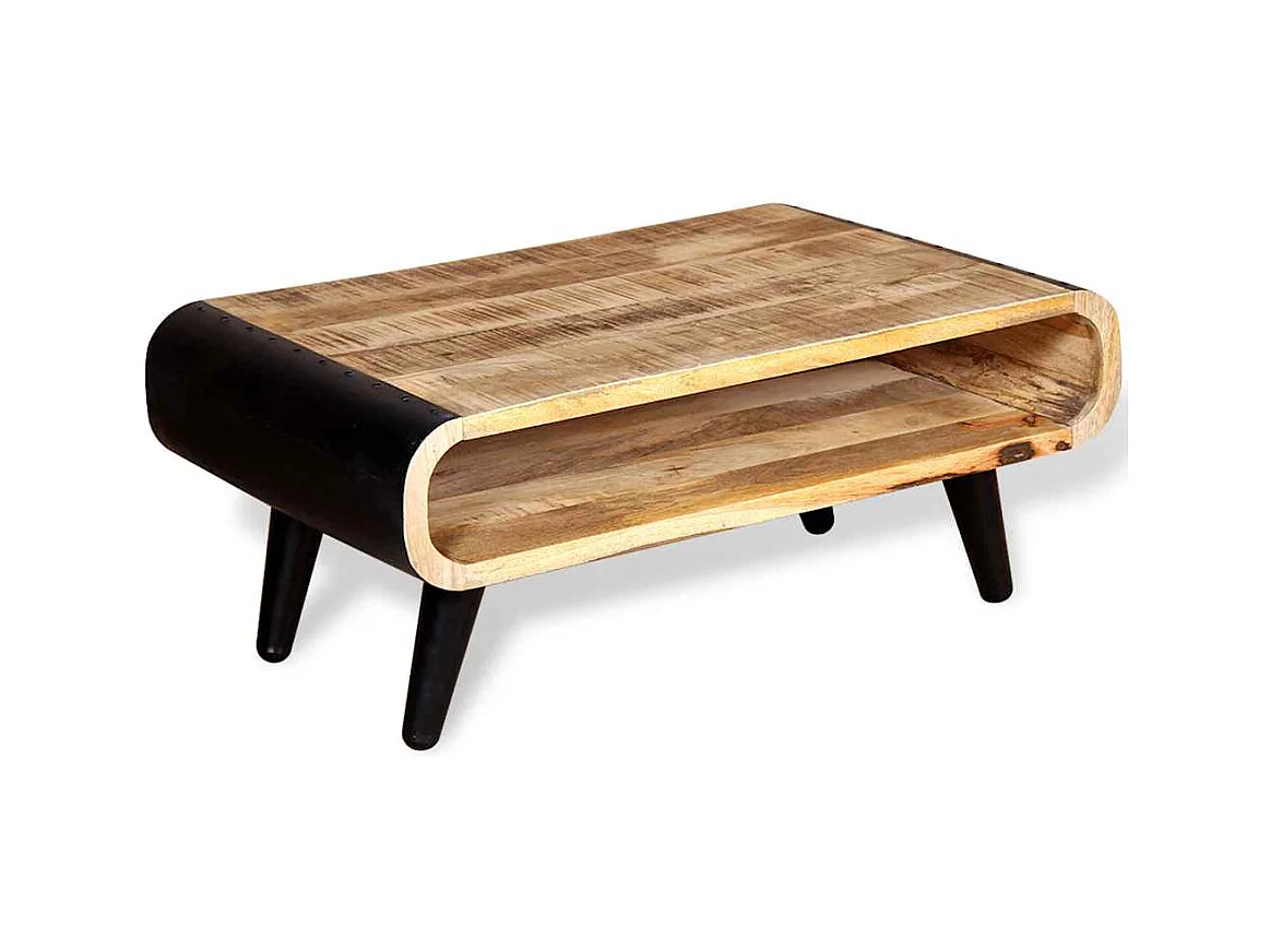 Salontafel Ruw mangohout 90x55x39 cm