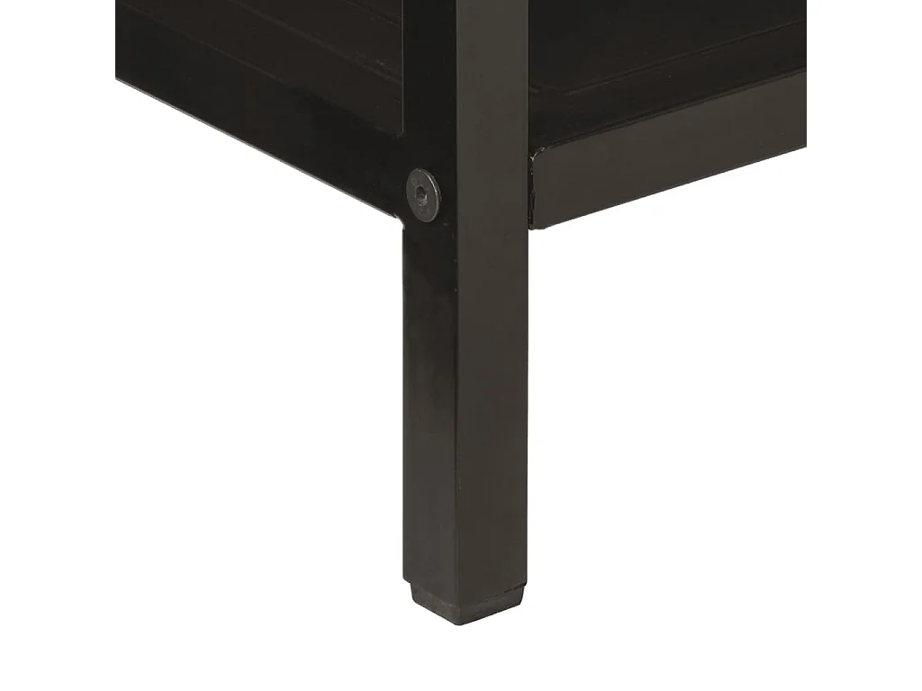 Tavolo consolle 100x35x76 cm in legno massello di mango e ferro