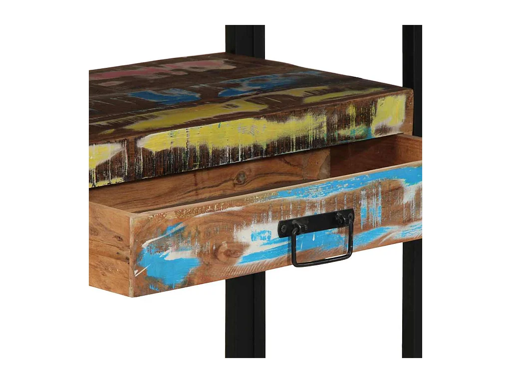 Table console 120 x 33 x 75 cm bois de récupération massif