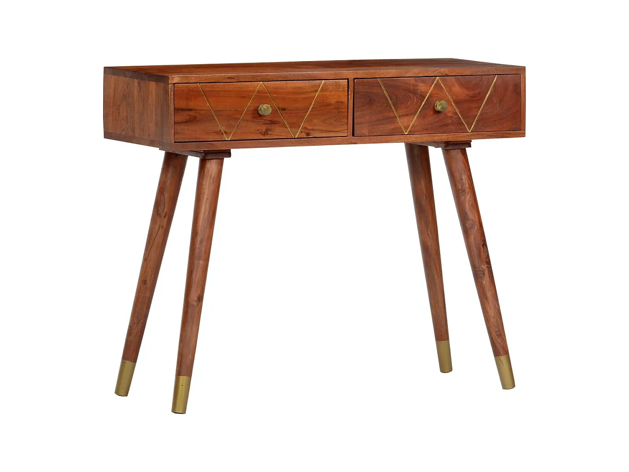 Consoletafel 90x35x76 cm Massief acaciahout