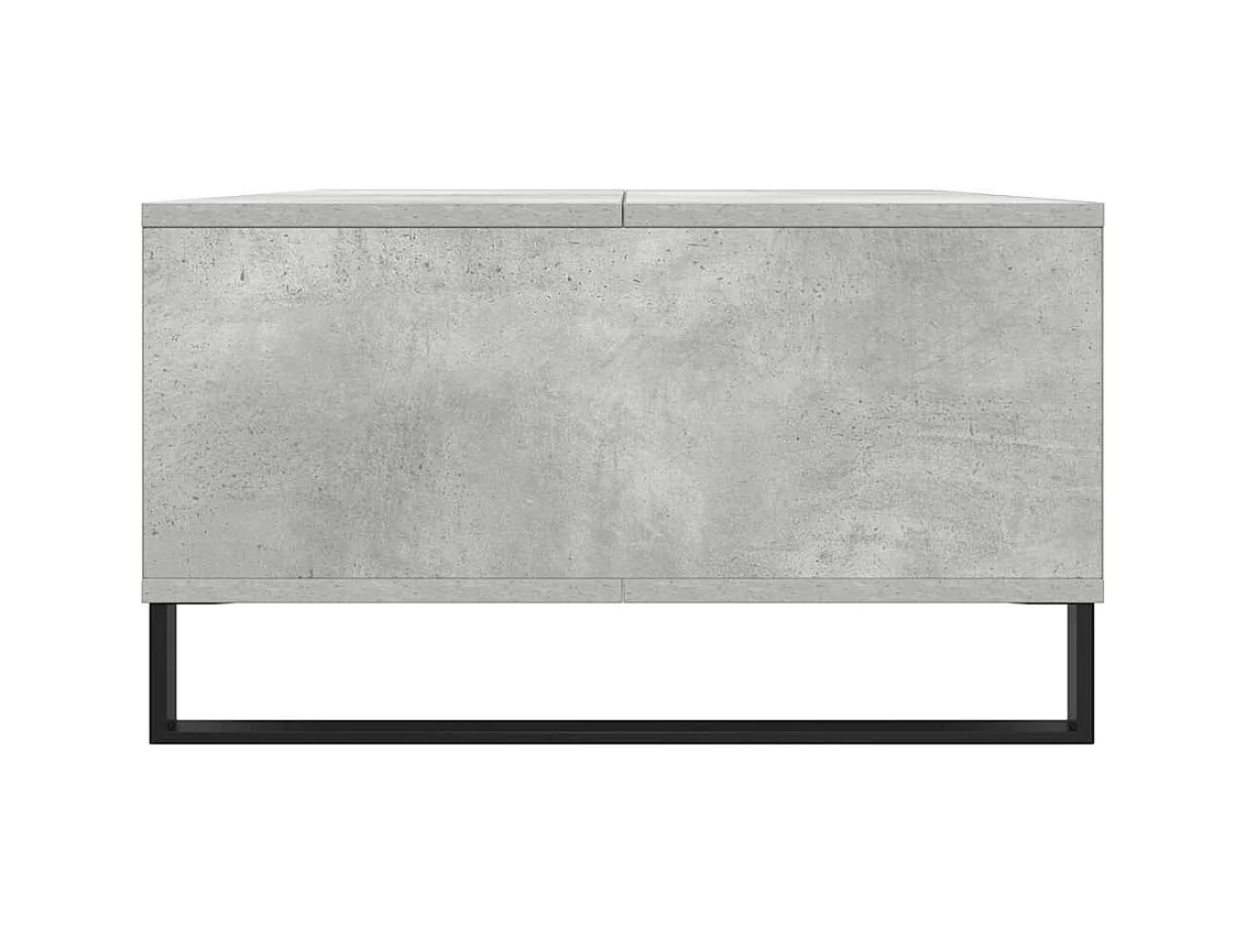 Tavolino da caffè grigio cemento 104x60x35 cm in legno ingegnerizzato