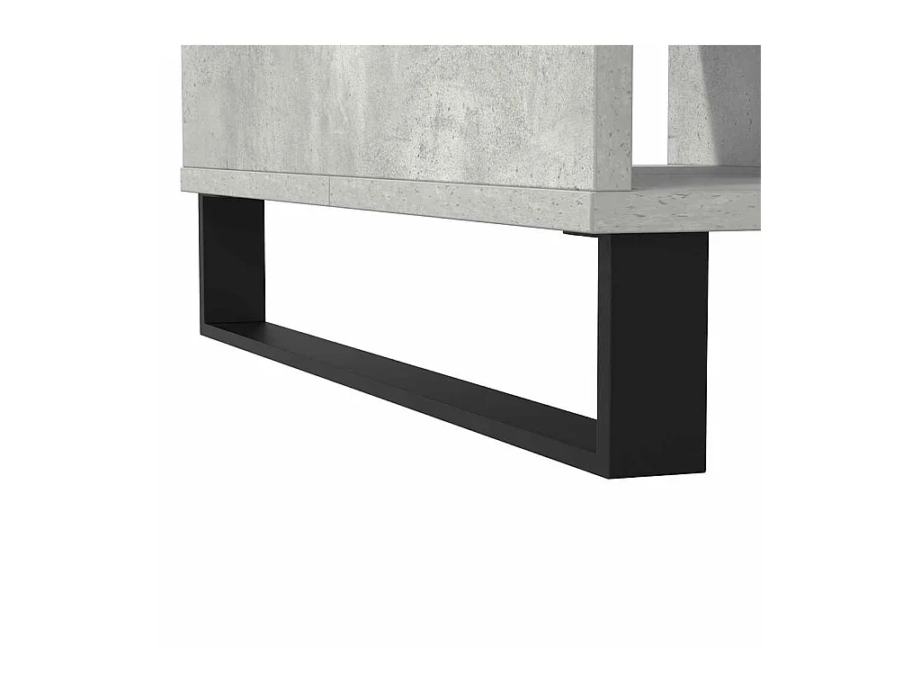 Tavolino da caffè grigio cemento 104x60x35 cm in legno ingegnerizzato