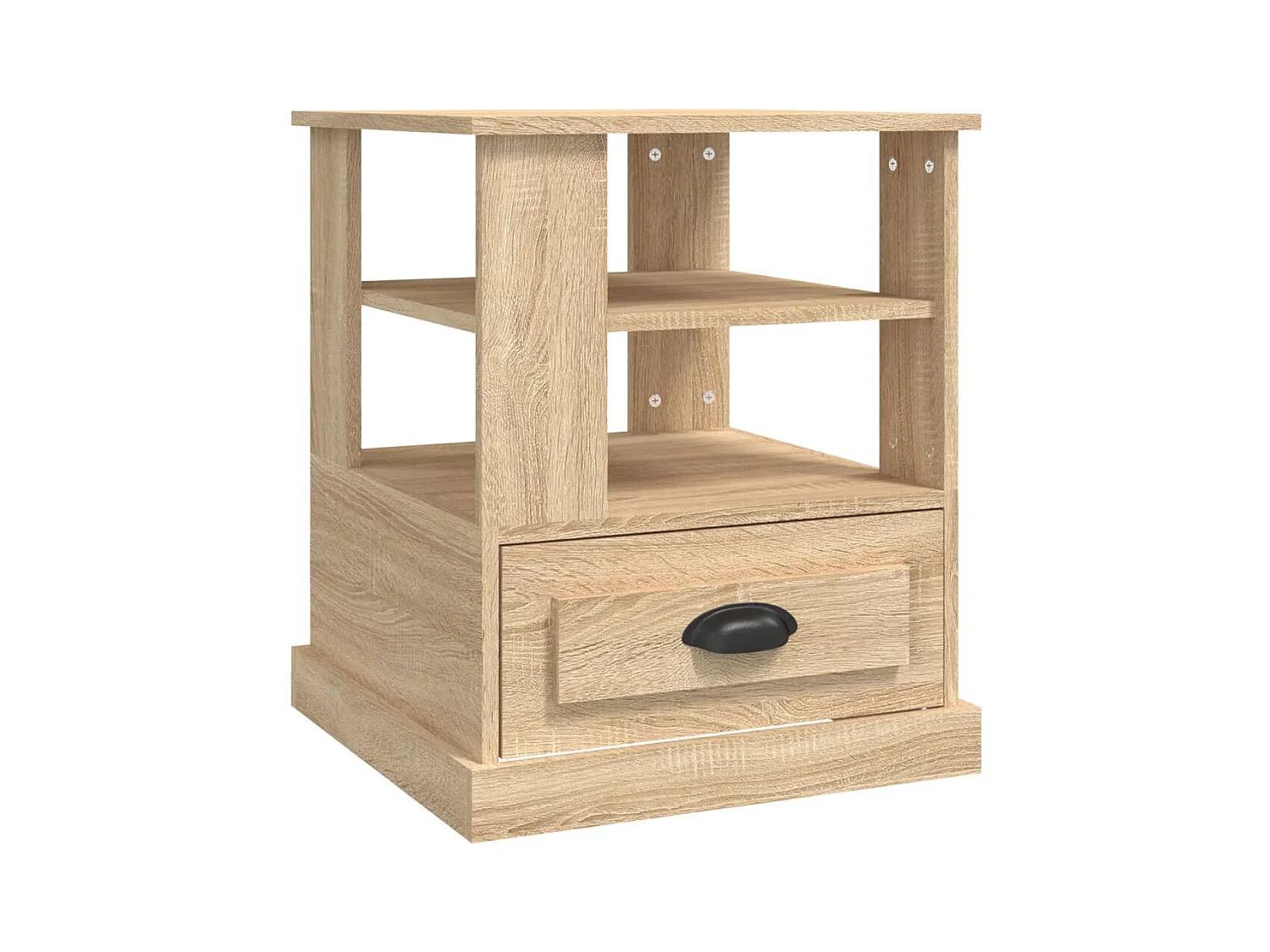 Tavolino laterale in rovere Sonoma 50x50x60 cm in legno ingegnerizzato