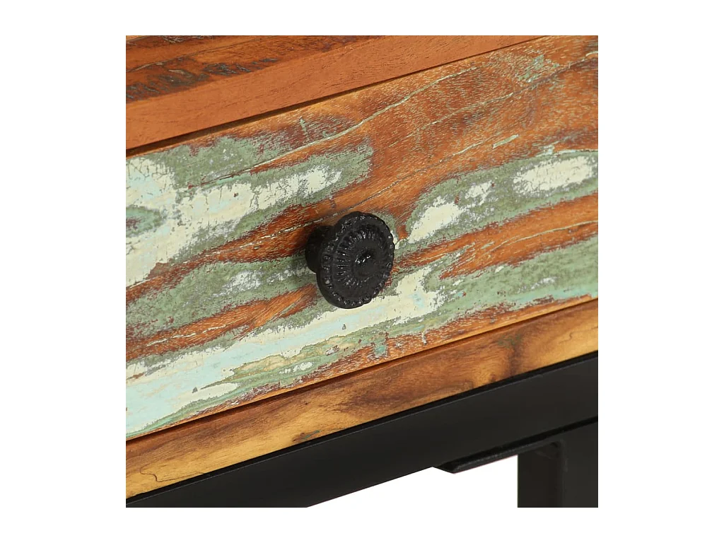 Table d'appoint en U 45x30x61 cm Bois de récupération massif