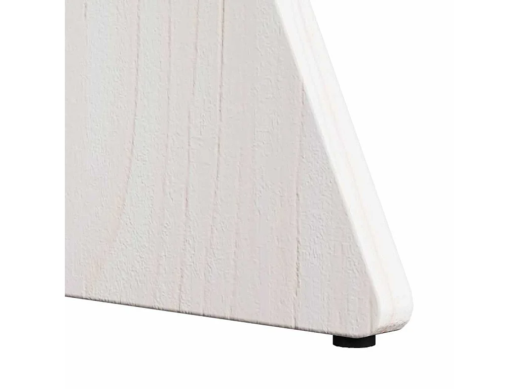 Table basse 3 pcs Blanc 49 x 49 x 30 cm Bois massif en pin