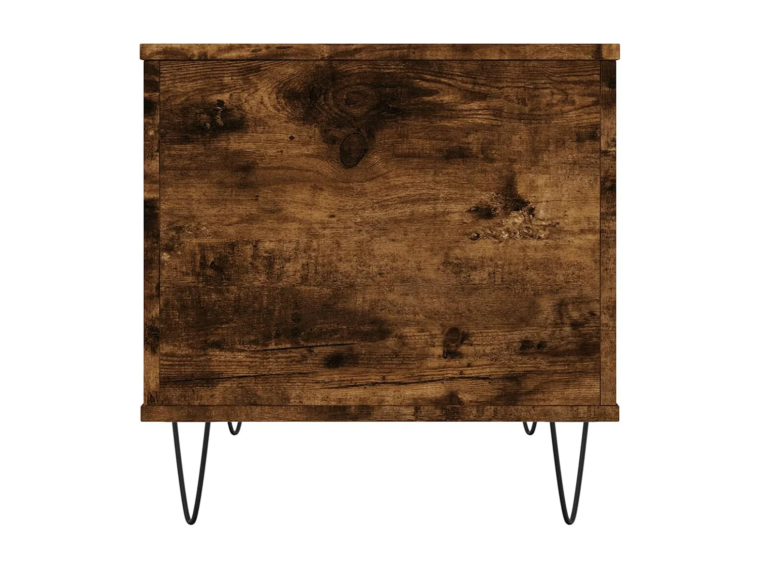 Tavolino da caffè in rovere affumicato 60x44,5x45 cm in legno ingegnerizzato