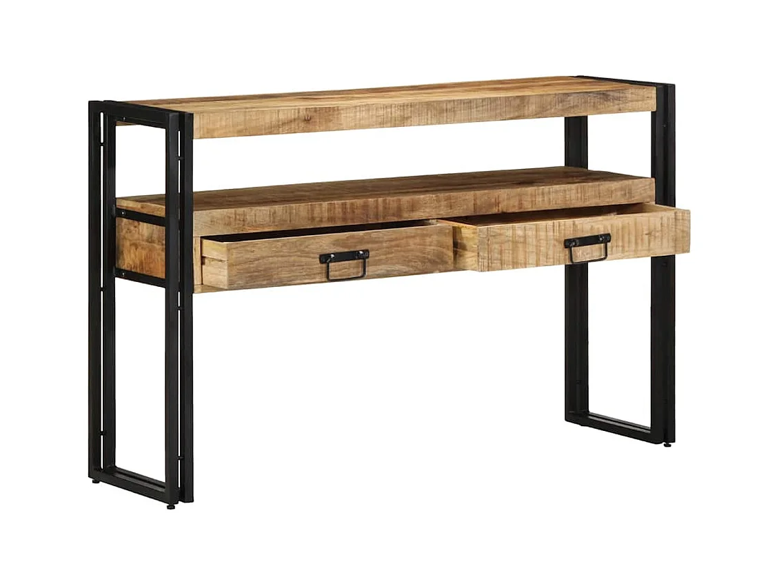 Table console Marron 120 x 33 x 75 cm bois de manguier massif