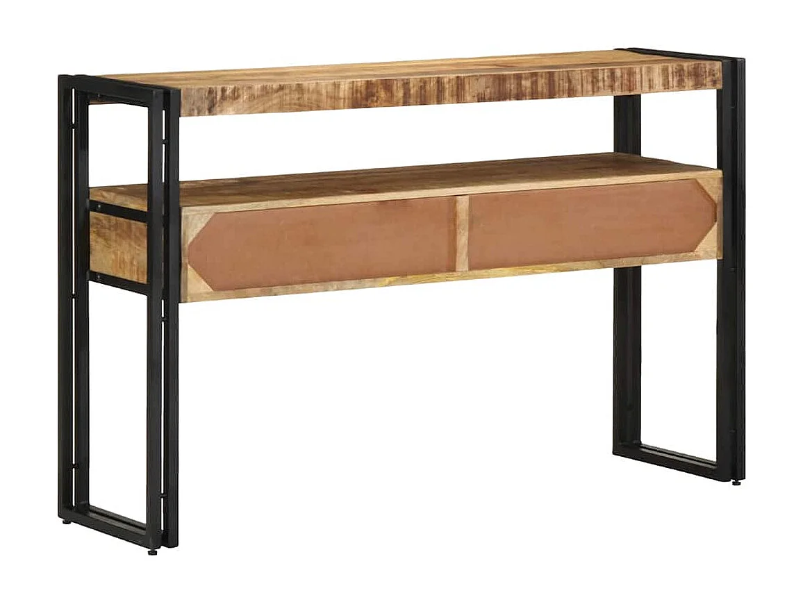 Table console Marron 120 x 33 x 75 cm bois de manguier massif