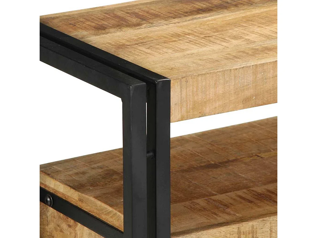 Table console Marron 120 x 33 x 75 cm bois de manguier massif