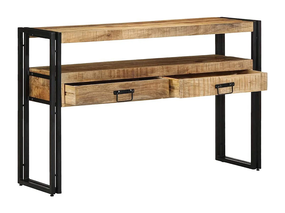 Tavolo consolle Marrone 120 x 33 x 75 cm in legno massello di mango