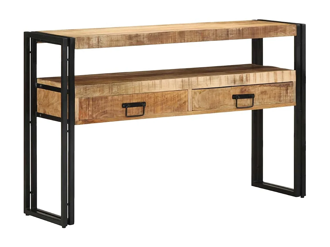 Tavolo consolle Marrone 120 x 33 x 75 cm in legno massello di mango