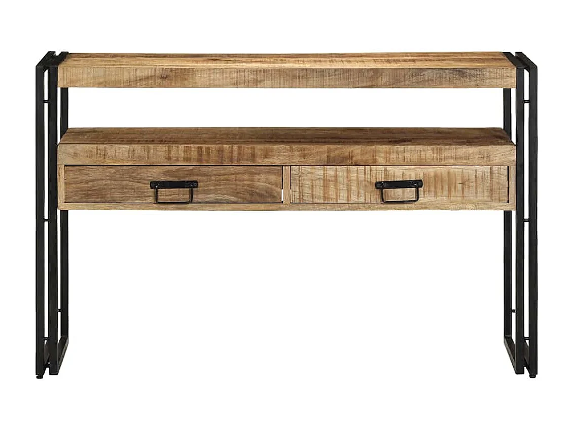 Tavolo consolle Marrone 120 x 33 x 75 cm in legno massello di mango
