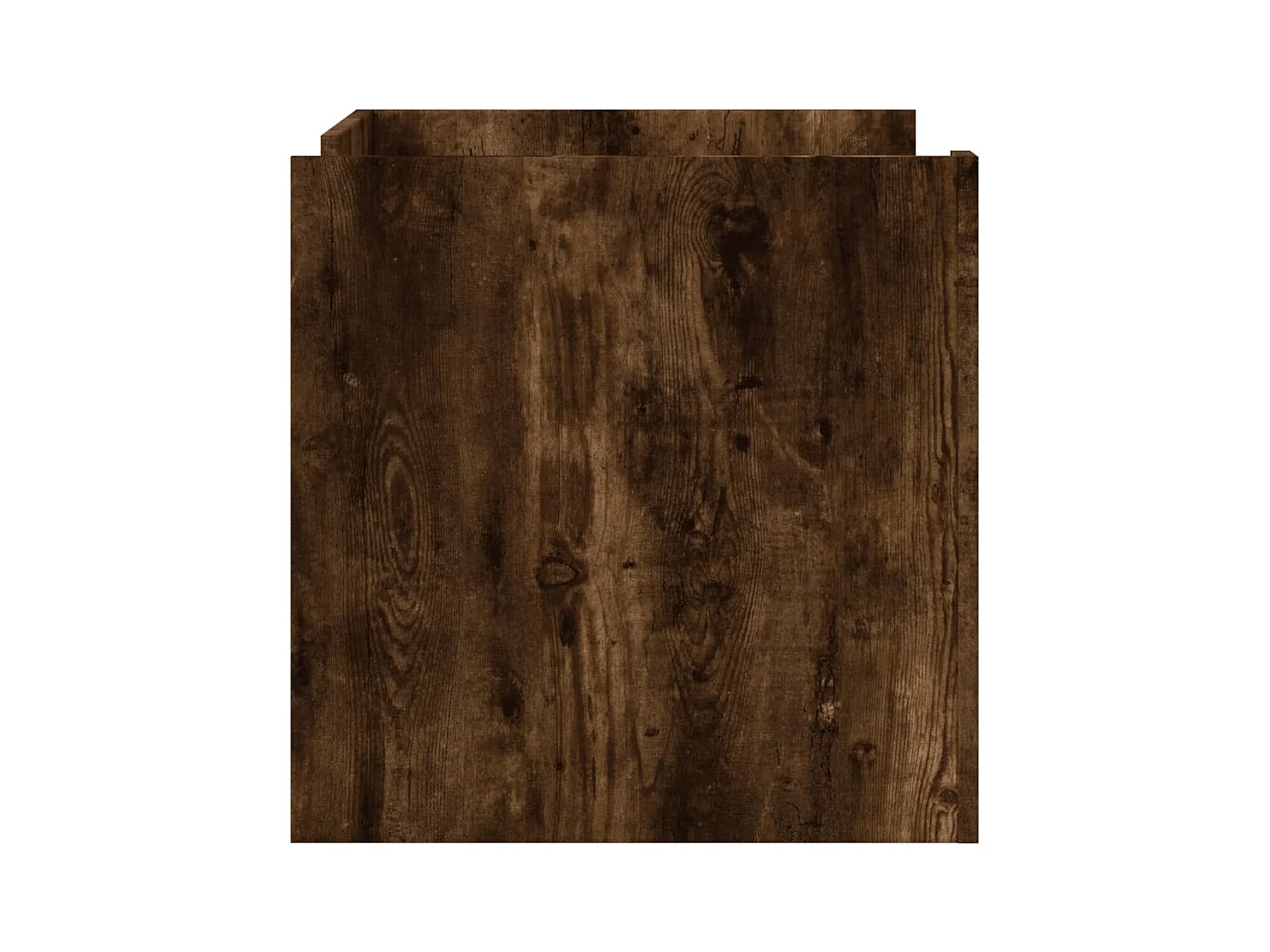 Tavolino da caffè in rovere affumicato 80x50x50 cm in legno ingegnerizzato