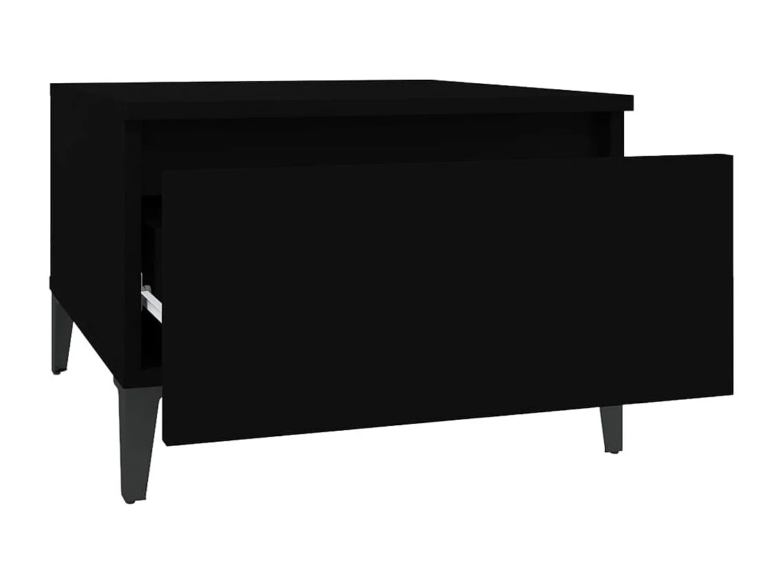 Table d'appoint Noir 50x46x35 cm Bois d'ingénierie