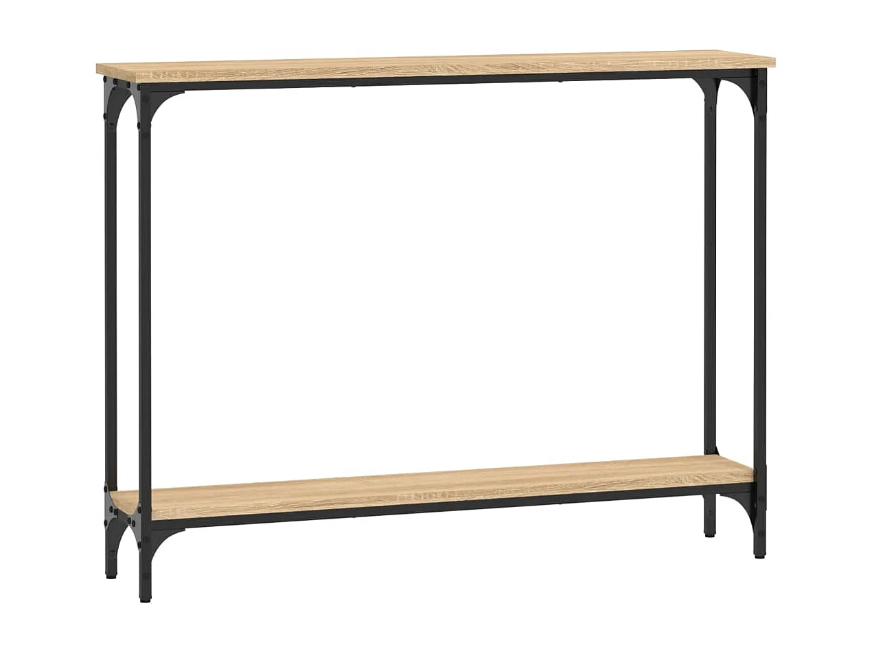 Sonoma eiken consoletafel 100x22,5x75 cm bewerkt hout