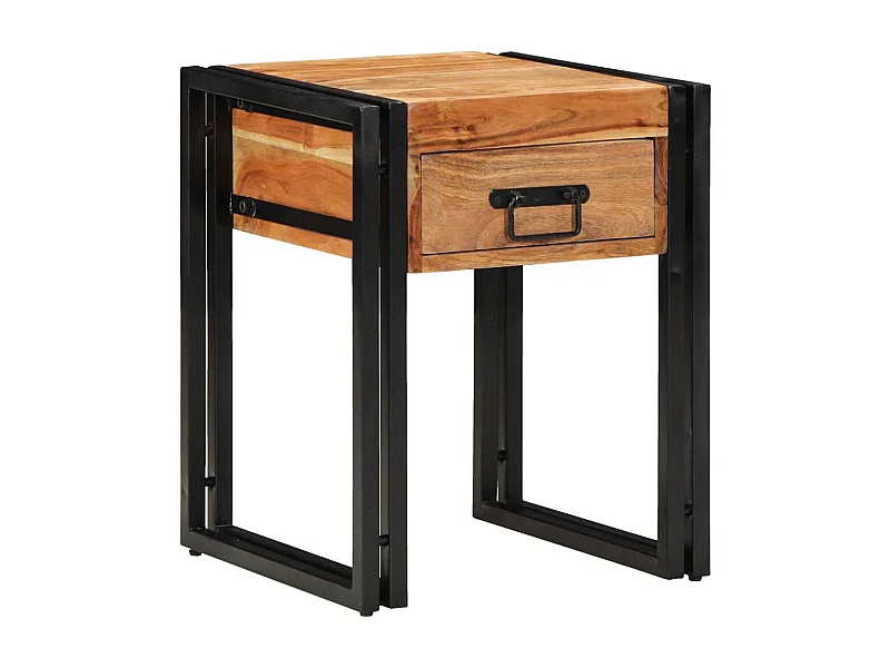 Table d'appoint Marron 40 x 40 x 50 cm Bois d'acacia massif