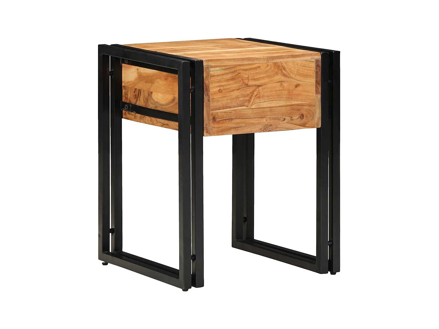 Table d'appoint Marron 40 x 40 x 50 cm Bois d'acacia massif