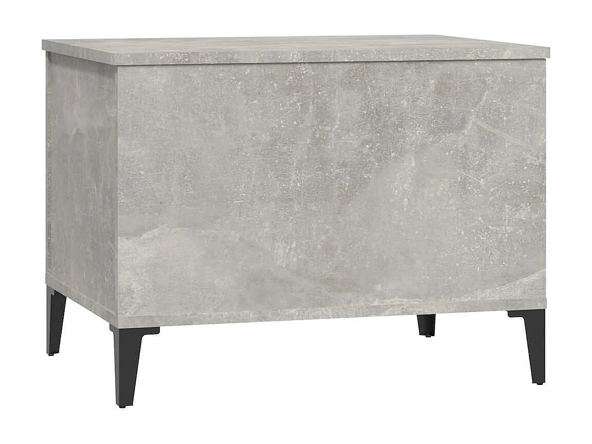 Betongrijze salontafel 60x44,5x45 cm bewerkt hout