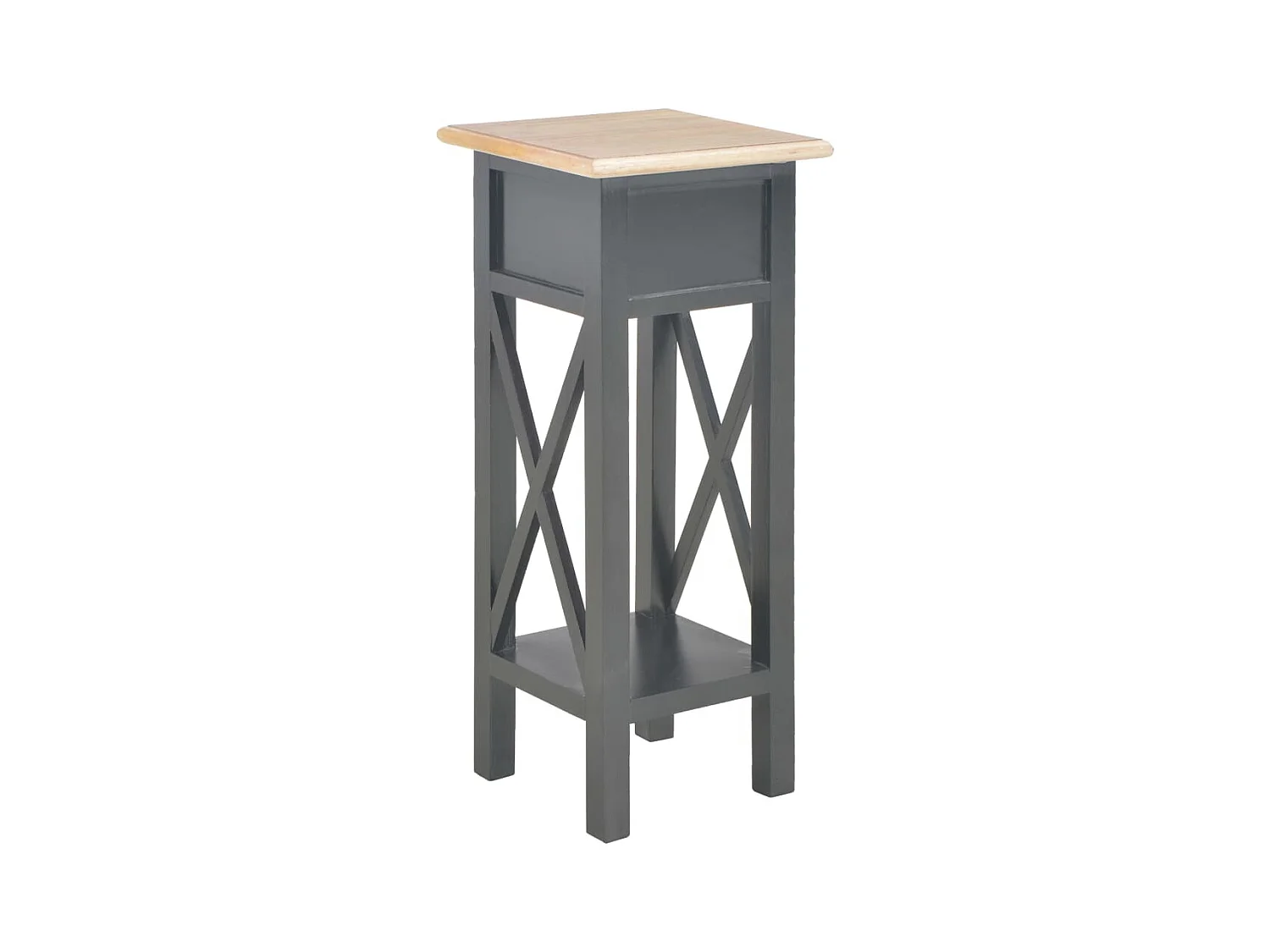 Bijzettafel Zwart 27 x 27 x 65,5 cm Hout