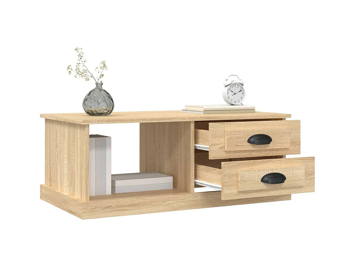 Table basse Chêne sonoma 90x50x35 cm Bois d'ingénierie