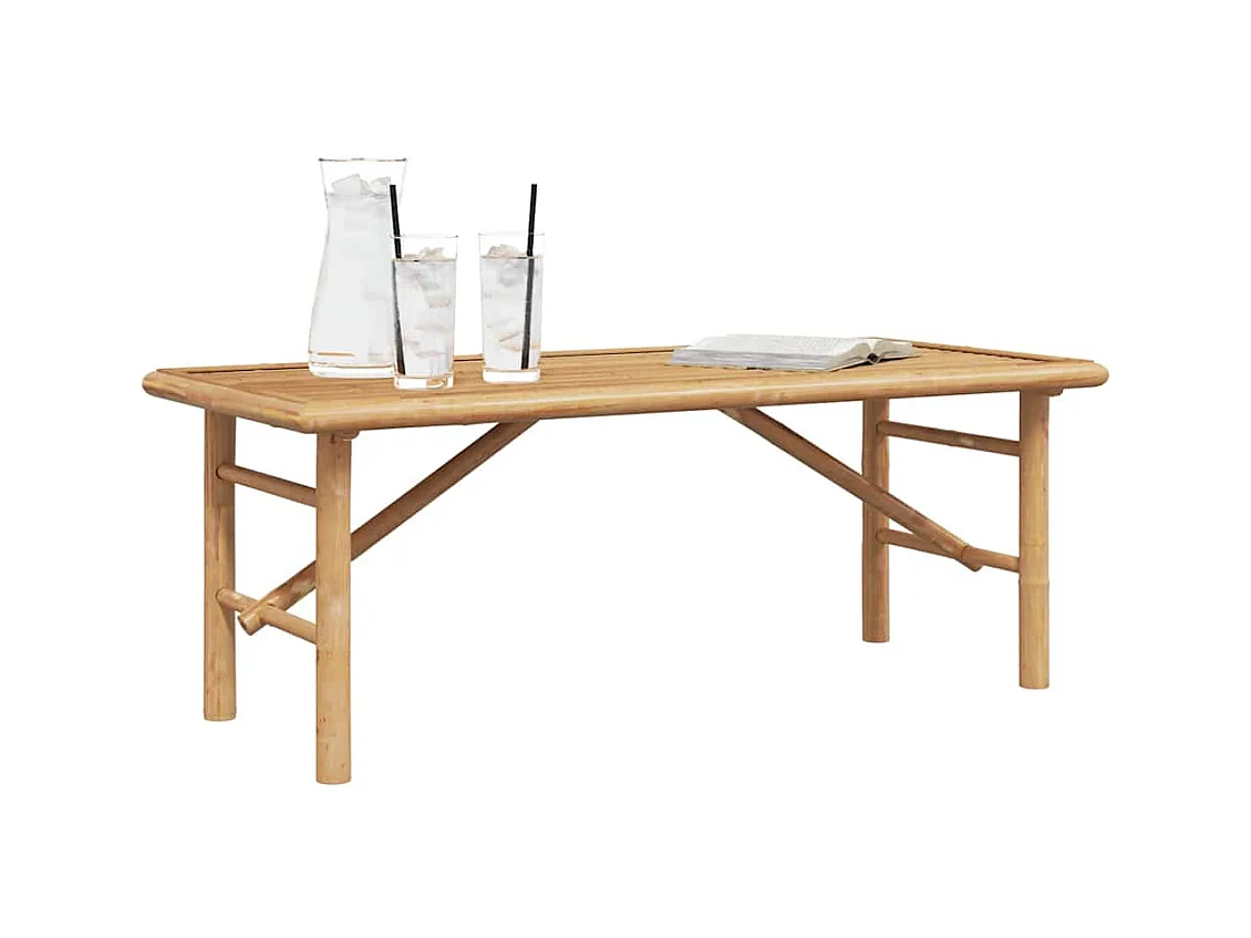 Tavolino da caffè Marrone 110 x 50 x 43 cm Bambù