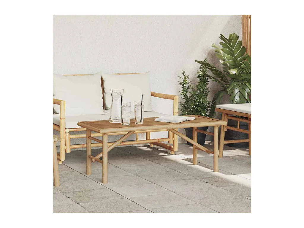 Table basse Marron 110 x 50 x 43 cm Bambou