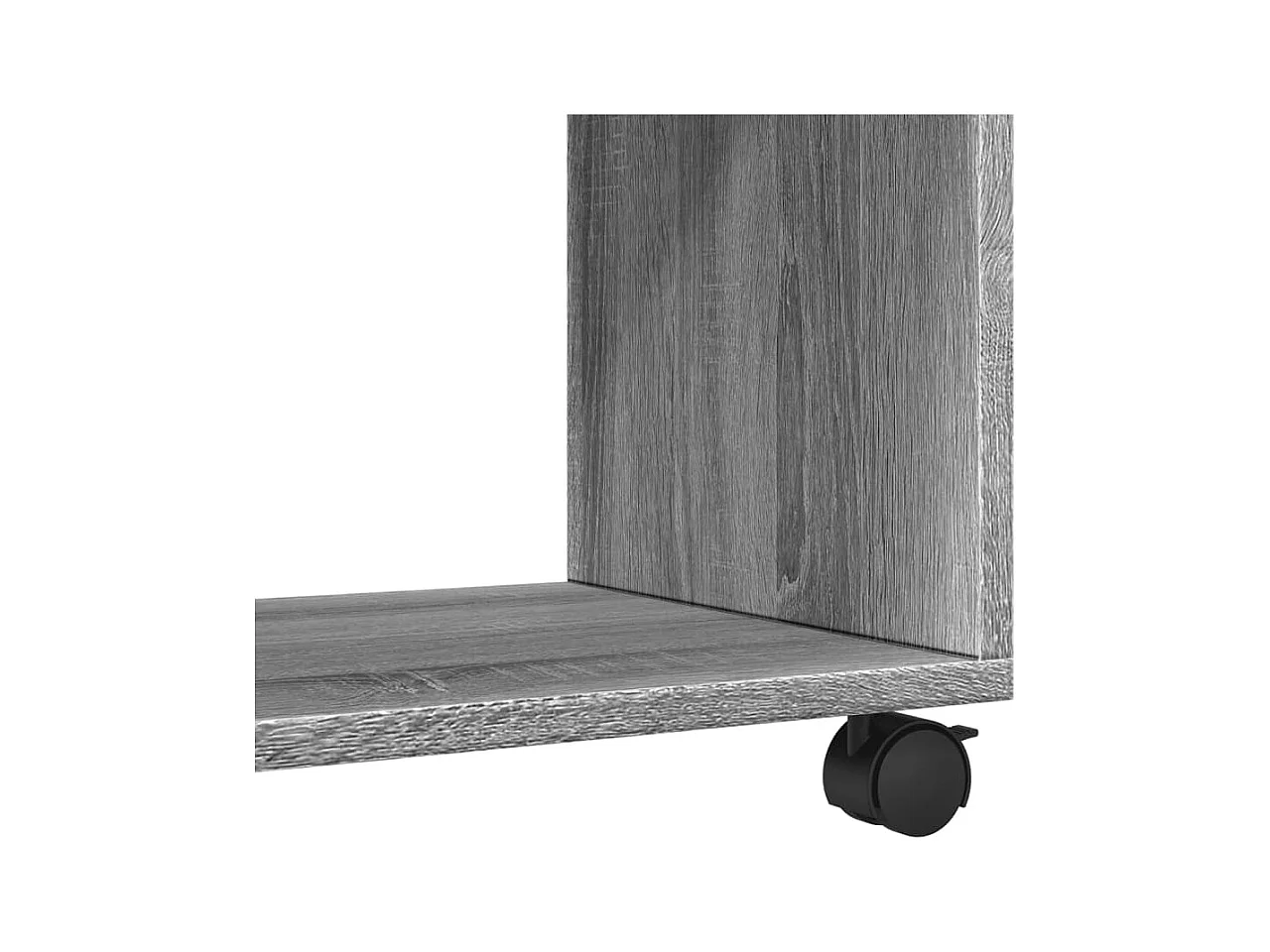 Mobiletto con ruote Sonoma grigio 72x33x42,5 cm in legno ingegnerizzato