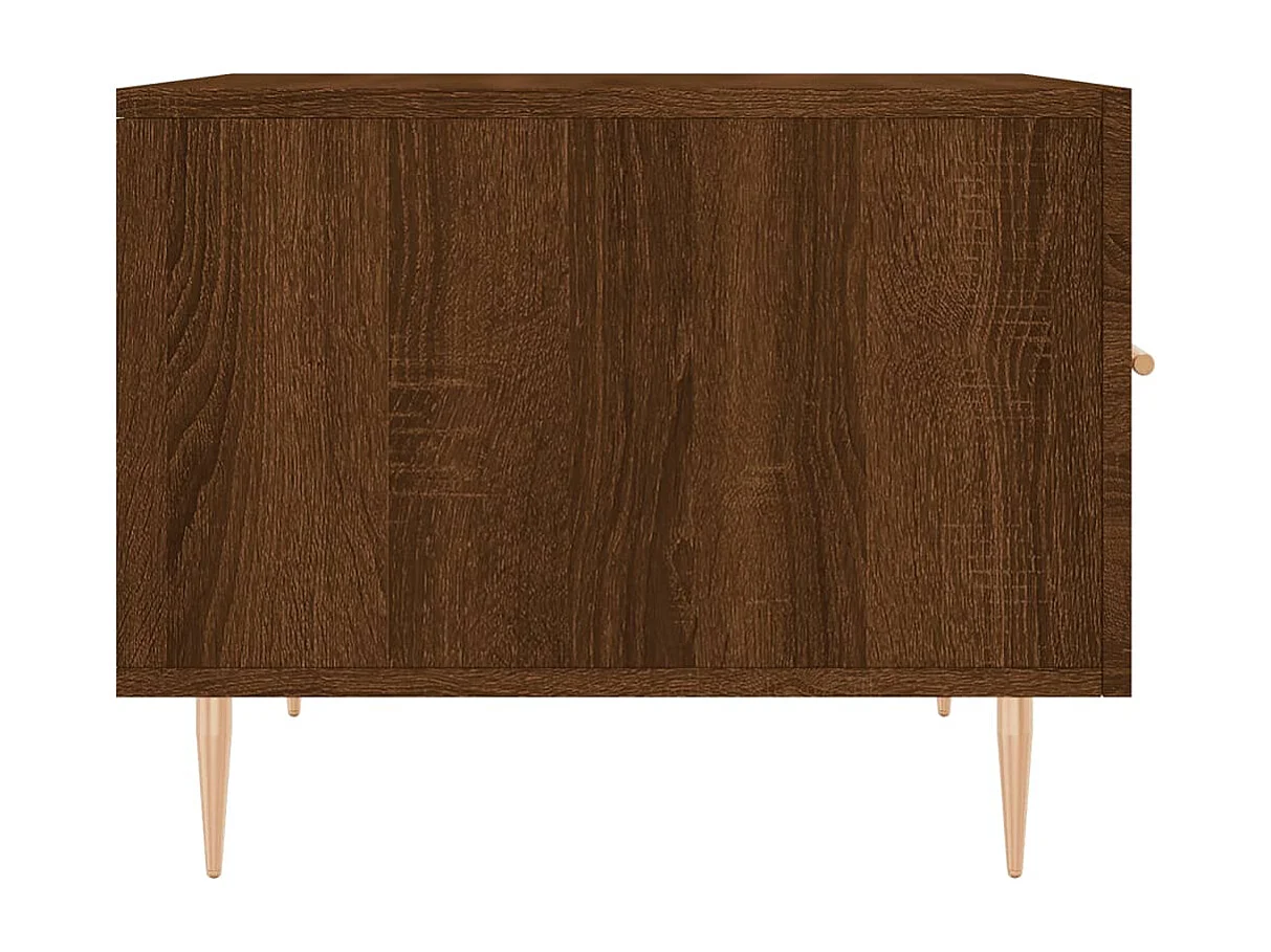 Tables basses 2 pcs chêne marron 50x50x40 cm bois d'ingénierie