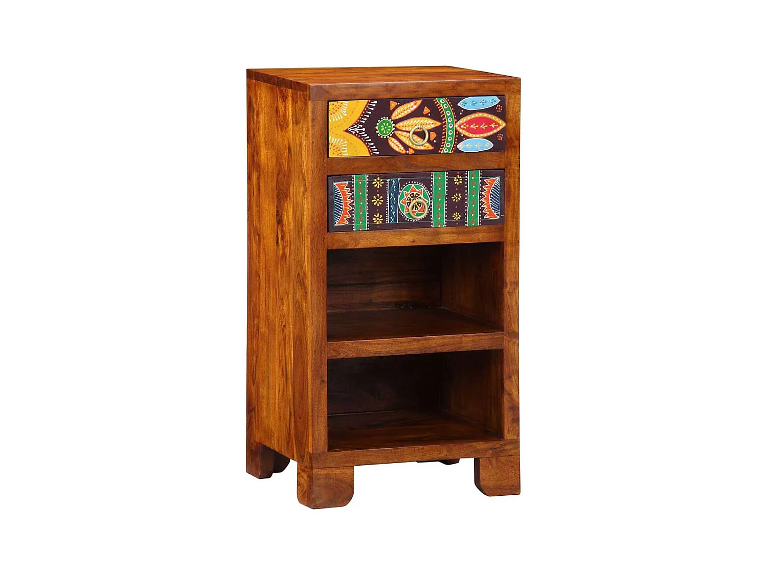 Guéridon téléphone Marron 40 x 35 x 75 cm Bois d'acacia massif