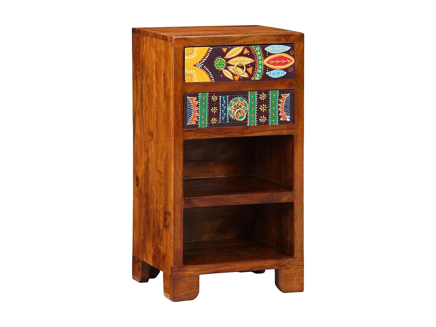 Guéridon téléphone Marron 40 x 35 x 75 cm Bois d'acacia massif