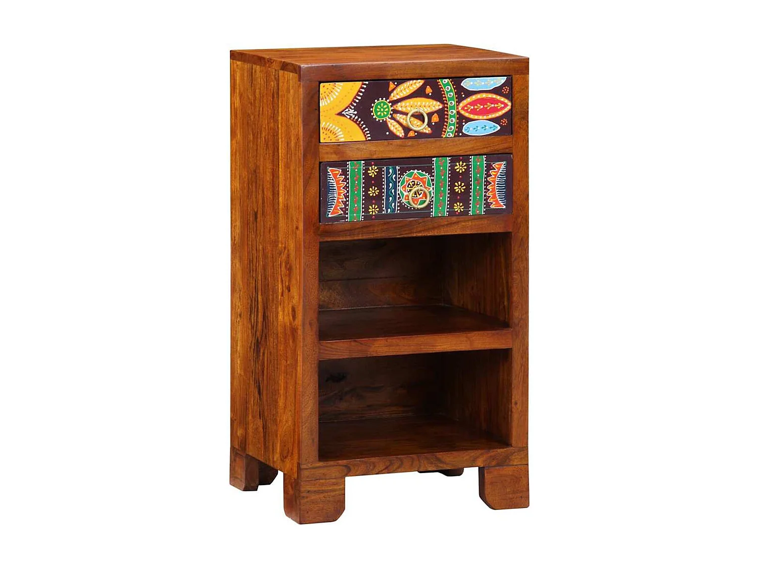 Guéridon téléphone Marron 40 x 35 x 75 cm Bois d'acacia massif