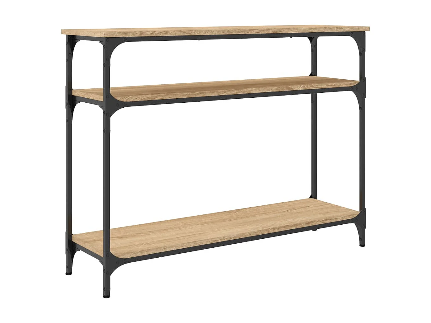 Sonoma eiken consoletafel 100x29x75 cm bewerkt hout