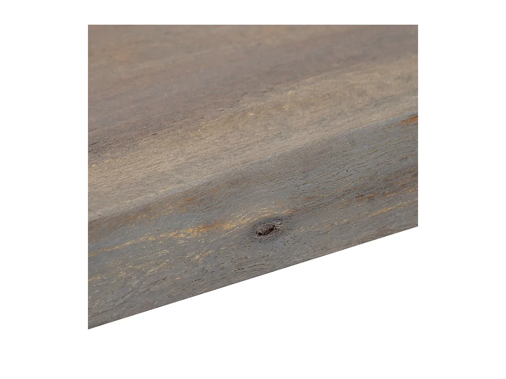 Table console Gris 115 x 35 x 76 cm Bois d'acacia massif et fer