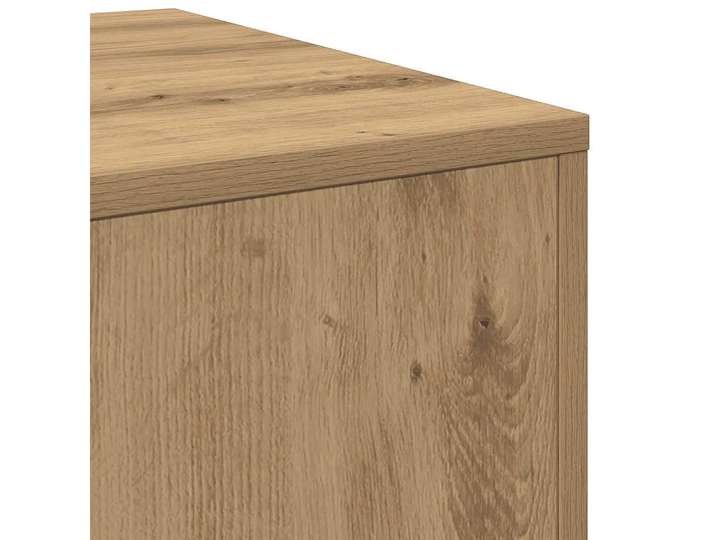 Tables d'appoint 3 pcs chêne artisanal bois d'ingénierie