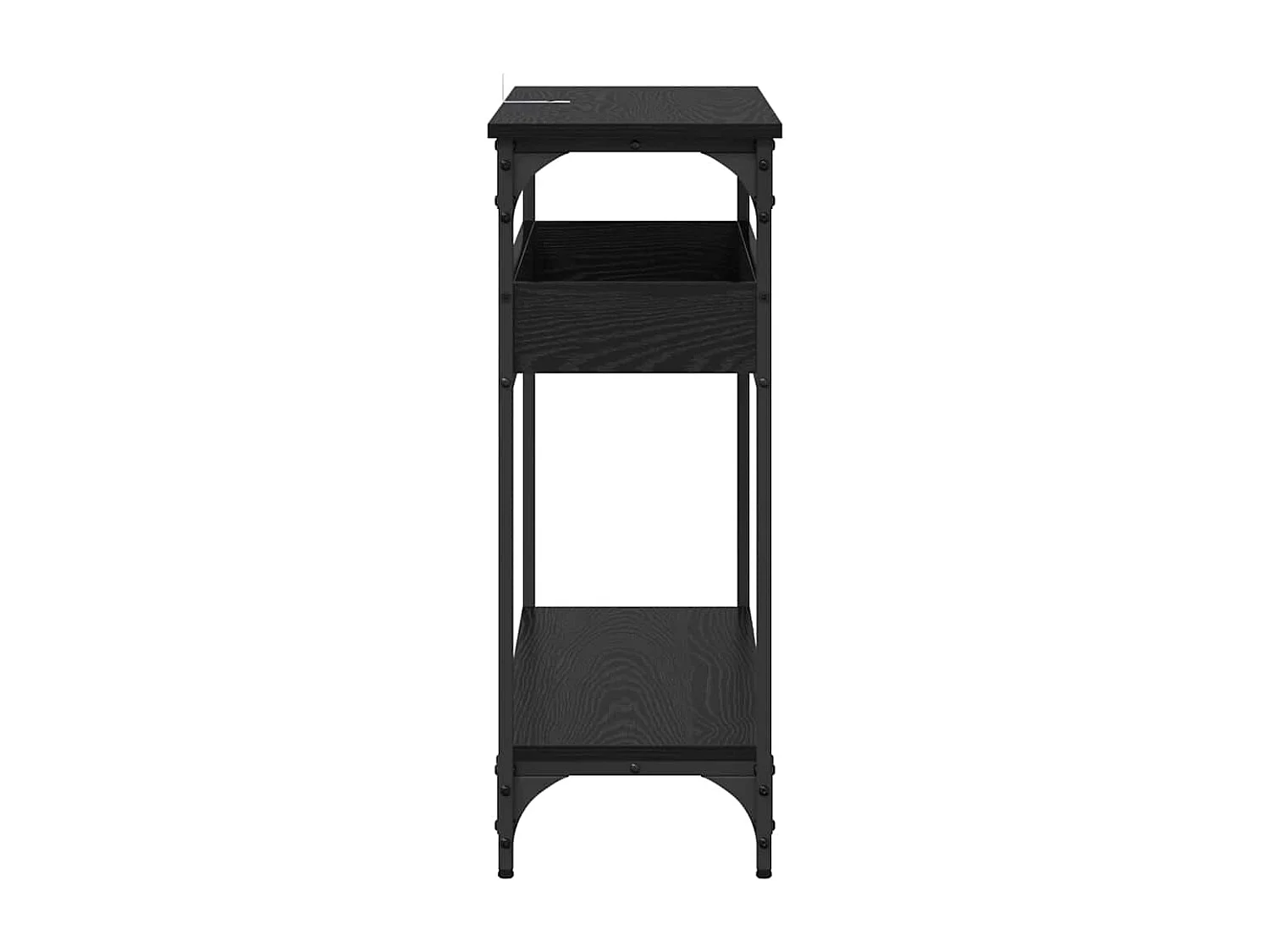 Tavolo consolle Rovere nero 100 x 29 x 75 cm Legno ingegnerizzato