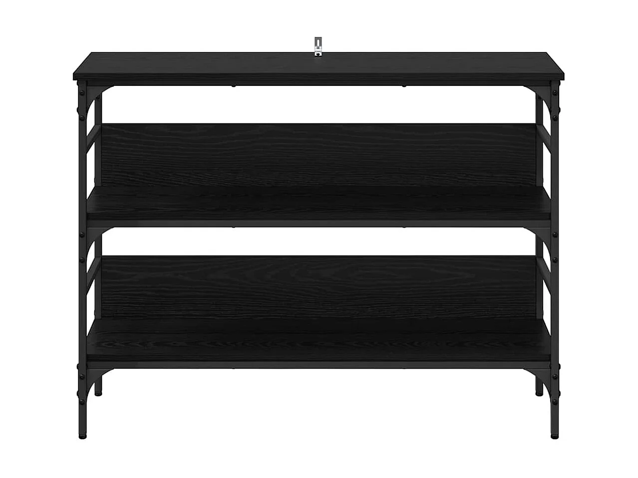 Consoletafel Zwarte eik 100 x 32 x 75 cm Bewerkt hout