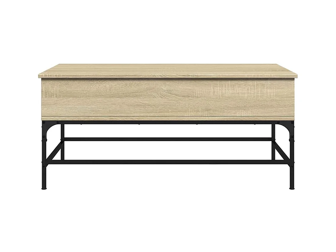 Sonoma eiken salontafel 100x50x45cm bewerkt hout en metaal