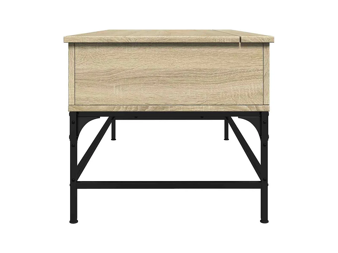 Sonoma eiken salontafel 100x50x45cm bewerkt hout en metaal