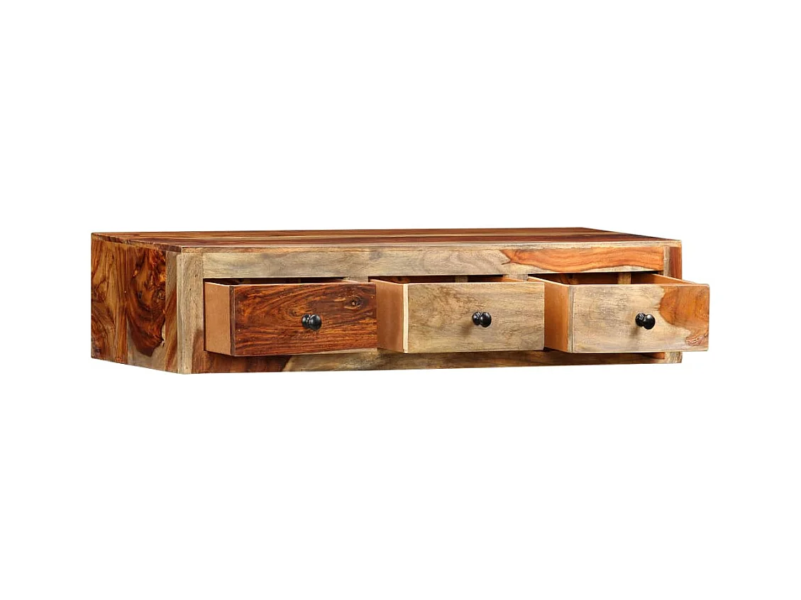 Table console murale 100x25x20 cm Bois massif