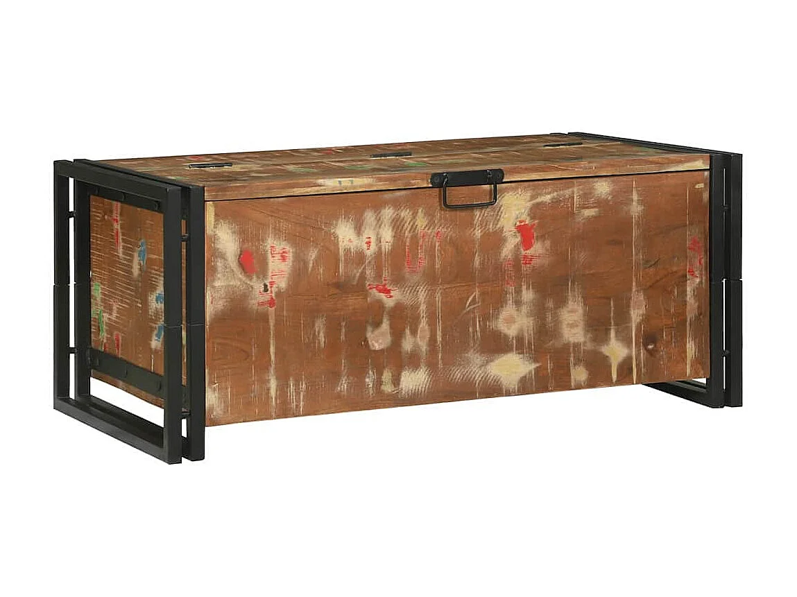Table basse Marron 90 x 50 x 38 cm bois de récupération massif