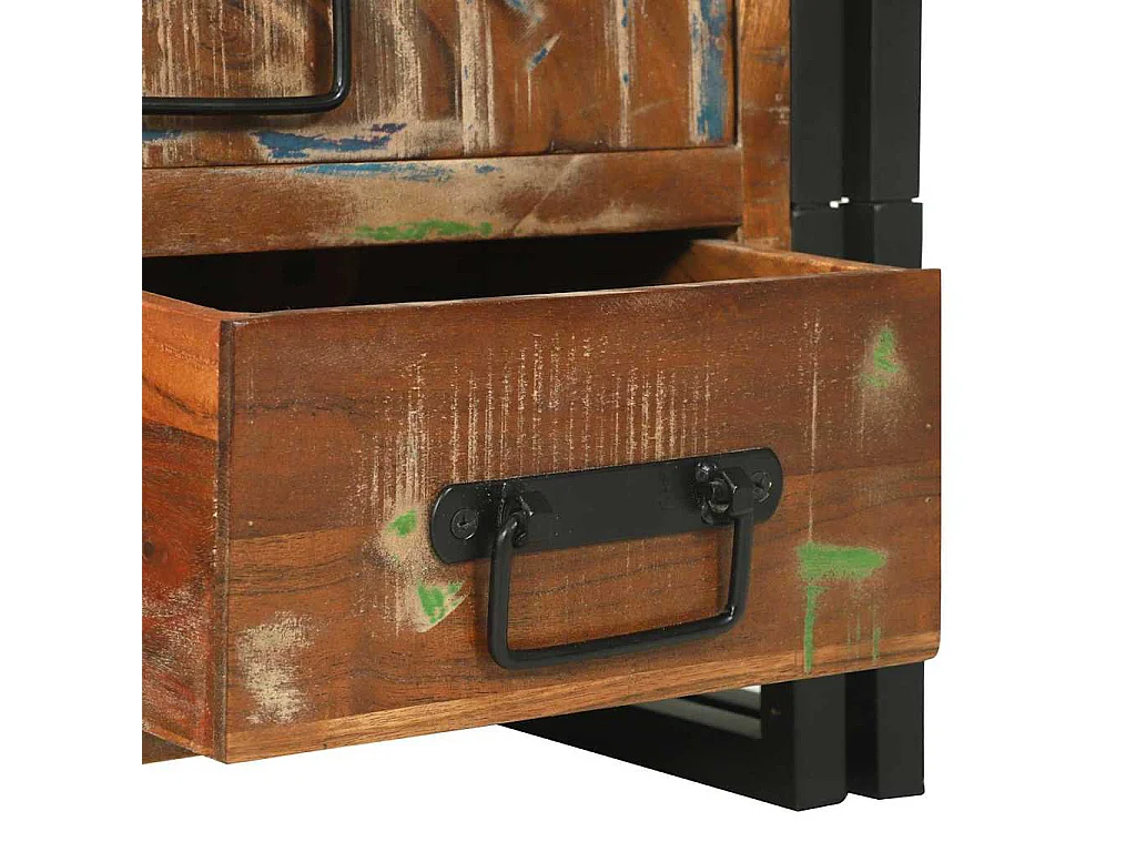 Table basse Marron 90 x 50 x 38 cm bois de récupération massif